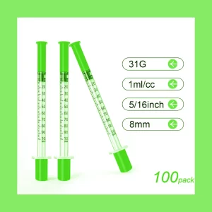 1.0 ml syringes, 100Pcs